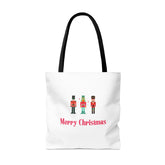 Merry Christmas Stylish Tote Bags White, Reusable Canvas Tote Bags, Available in Different Size - Infinite Pack